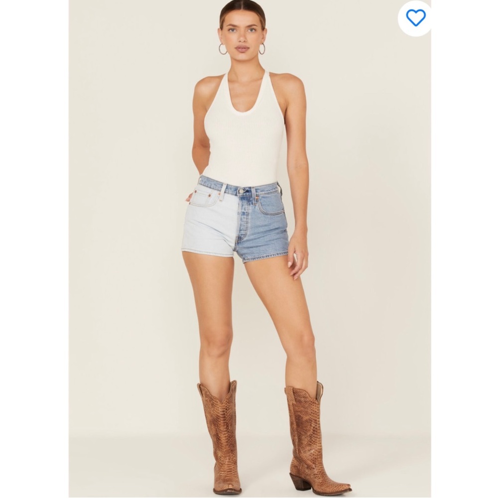 Levi’s 501 Two-Tone Denim Jean Shorts